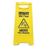 Impact Bilingual Yellow Wet Floor Sign, 12.05 x 1.55 x 24.3 (9152W)
