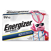 Energizer Industrial Lithium 9V Battery, 9 V, 12/Box (LN522)
