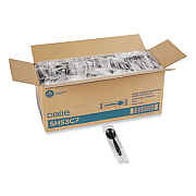 Dixie Individually Wrapped Heavyweight Soup Spoons, 5.75", Plastic, Black, 1,000/Carton (SH53C7)