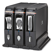 Dixie SmartStock Wrapped Cutlery Dispenser, Holds Forks/Knives/Spoons, 12.44 x 11.17 x 10.5, Black (SSW3D85)