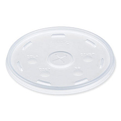 Dart Lids for Foam Cups and Containers, Fits 32 oz/44 oz/60 oz Hot Cups, Plastic, Translucent, 1,000/Carton (32SL1)