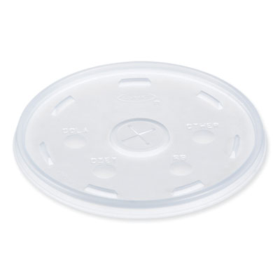 Dart Lids for Foam Cups and Containers, Fits 32 oz/44 oz/60 oz Hot Cups, Plastic, Translucent, 1,000/Carton (32SL1)