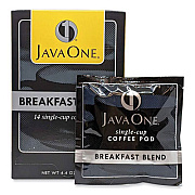 Java One Coffee Pods, Breakfast Blend, Single Cup, 14/Box (30220)