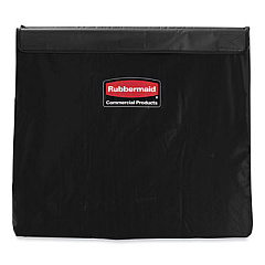 Replacement X-Cart Bag for Rubbermaid Commercial 1881750, Black, 2/Carton (1881783CT)