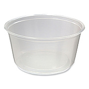 Fabri-Kal Microwavable Deli Containers, 12 oz, 4.6" Diameter x 2.3" h, Clear, Plastic, 500/Carton (PK12SC)