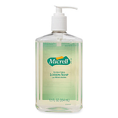 MICRELL Antibacterial Lotion Soap, Light Scent, 12 oz (9759)