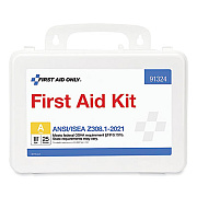 First Aid Only ANSI 2021 First Aid Kit for 25 People, 94 Pieces, Plastic Case (91324)