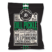 Pop Daddy Dill Pickle Pretzel Sticks, 3 oz Bag, 15/Carton (00561)