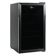 Alera 3.4 Cu Ft Beverage Cooler, Stainless Steel/Black (RFBC34)