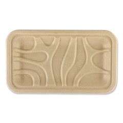 World Centric Fiber Meat and Produce Trays, 4.8 x 8.3 x 0.7, Natural, Paper, 500/Carton (TRSC17SLFS)