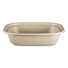 World Centric Fiber Containers, 32 oz, 8.7 x 6.5 x 2.1, Natural, Paper, 400/Carton (CTSCU2LFP)
