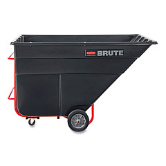 Rubbermaid Commercial 1.5 cu yd BRUTE Rotomolded Tilt Truck, 1,200 lb Capacity, Black (1025BLA)