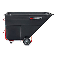 Rubbermaid Commercial 2.5 cu yd BRUTE Rotomolded Tilt Truck, 2,300 lb Capacity, Black (1046BLA)