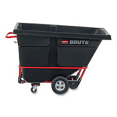 Rubbermaid Commercial 0.5 cu yd BRUTE Rotomolded Tilt Truck, 850 lb Capacity, Black (1305BLA)