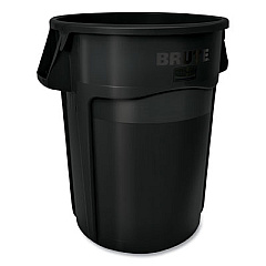 Rubbermaid Commercial Brute Container, 55 gal, Resin, Black, 3/Carton (17797393)