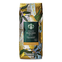 Starbucks Veranda Blend Coffee, Whole Bean,  1 lb Bag (12523486)