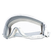 Honeywell Uvex Stealth Safety Goggles, Clear HydroShield Anti-Fog/Anti-Scratch Lens, Clear/Gray Frame (S3960HS)