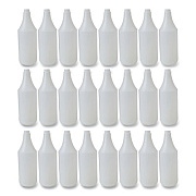 Boardwalk Embossed Plastic Spray Bottle, 32 oz, Clear, 24/Carton (00032)