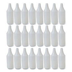 Boardwalk Embossed Plastic Spray Bottle, 32 oz, Clear, 24/Carton (00032)
