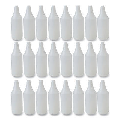 Boardwalk Embossed Plastic Spray Bottle, 32 oz, Clear, 24/Carton (00032)