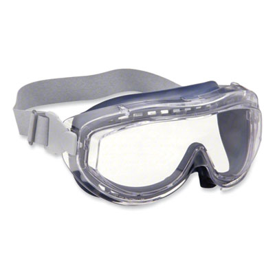 Honeywell Uvex Flex Seal OTG Goggles, Clear HydroShield Anti-Fog/Anti-Scratch Lens, Clear/Navy/Gray Frame (S3400HS)