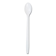 AmerCareRoyal Polypropylene Cutlery, Soda Spoon, Plastic, 7.87", White, 1,000/Carton (P2303W)