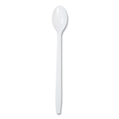 AmerCareRoyal Polypropylene Cutlery, Soda Spoon, Plastic, 7.87", White, 1,000/Carton (P2303W)