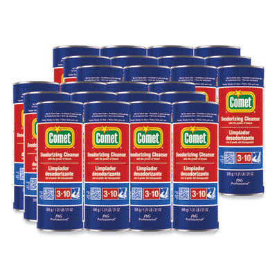 Comet Deodorizing Cleanser with Bleach, Powder, 21 oz Canister, 24/Carton (32987CT)