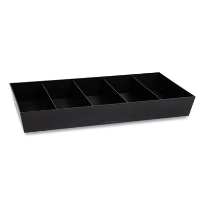 Mind Reader Anchor Collection 5-Compartment Snack Organizer, 12 x 24 x 3.25, Black (SNACKORGTBLK)