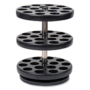 Mind Reader Anchor Collection 3-Tier Single Serve Pod Carousel Countertop Organizer, 9.5 x 9.5 x 11.75, Black (PODSUS45BLK)