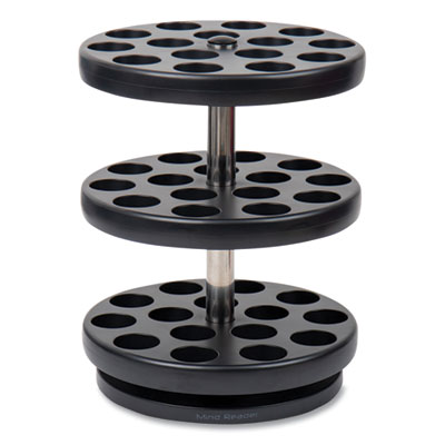 Mind Reader Anchor Collection 3-Tier Single Serve Pod Carousel Countertop Organizer, 9.5 x 9.5 x 11.75, Black (PODSUS45BLK)