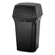 Rubbermaid Commercial Ranger Fire-Safe Container, 45 gal, Structural Foam, Black (917188BLA)