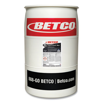 Betco Liquid Chisel Max Non-Butyl Degreaser, Characteristic Scent, 208 L Drum (1455500)