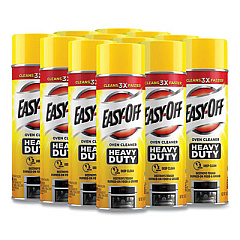 EASY-OFF Heavy Duty Oven Cleaner, Fresh Scent, Foam, 14.5 oz Aerosol Spray, 12/Carton (87979CT)