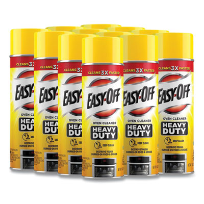 EASY-OFF Heavy Duty Oven Cleaner, Fresh Scent, Foam, 14.5 oz Aerosol Spray, 12/Carton (87979CT)