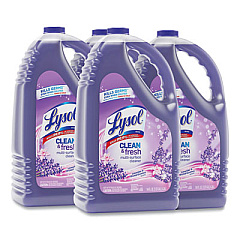 LYSOL Brand Clean and Fresh Multi-Surface Disinfectant Cleaner, Lavender and Orchid Essence, 144 oz Bottle, 4/Carton (88786)