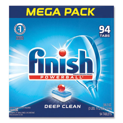 FINISH Powerball Dishwasher Tabs, Fresh Scent, 94/Box (97330)