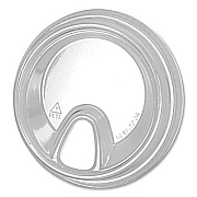 Fabri-Kal Greenware Cold Drink Lids, Sip Lid, Fits 12 oz to 24 oz Cold Cups, Plastic, Clear, 1,000/Carton (SLKC1224)