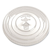 Fabri-Kal Greenware Cold Drink Lids, X-Slot, Fits 16 oz to 24 oz Cold Cups, Plastic, Clear, 1,000/Carton (LKC1624FX)