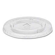 Pactiv Evergreen Cold Cup Lids, Fits 12 oz/14 oz/16 oz/20 oz Cold Cups, Plastic, Clear, 1,680/Carton (YLP22C)