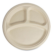 World Centric Fiber Plates, Paper, 10" dia, Natural, 700/Carton (PLSCU10TLFS)