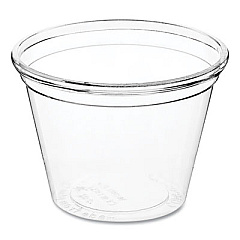 World Centric PLA Clear Cold Cups, 1oz, Plastic, Clear, 3,000/Carton (CPCS1S)
