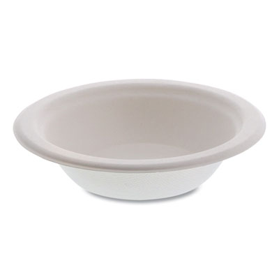 Pactiv Evergreen EarthChoice PFAS Free Compostable Dinnerware, Bowl, Sugarcane, 12 oz, Natural, 1,000/Carton (MC50012PFREE)