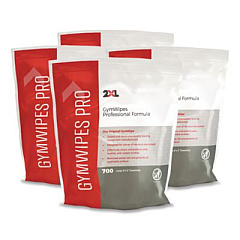 2XL Gym Wipes Professional, 1-Ply, 6 x 8, Unscented, White, 700/Pack, 4 Packs/Carton (L38)