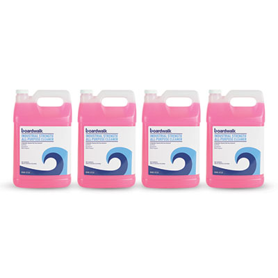 Boardwalk Industrial Strength All-Purpose Cleaner, Lemon Scent, 1 gal Bottle, 4/Carton (4724)