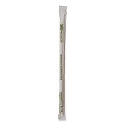 Eco-Products Renewable and Compostable PHA Straws, 10.25", Natural White, 1,250/Carton (EPSTPHA1025)