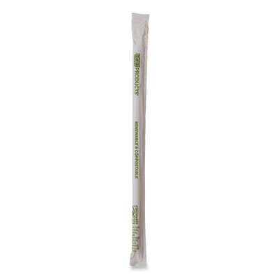 Eco-Products Renewable and Compostable PHA Straws, 10.25", Natural White, 1,250/Carton (EPSTPHA1025)