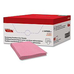 Cascades PRO Tuff-Job Foodservice Towels, 12 x 24, Pink/White, 200/Carton (W900)