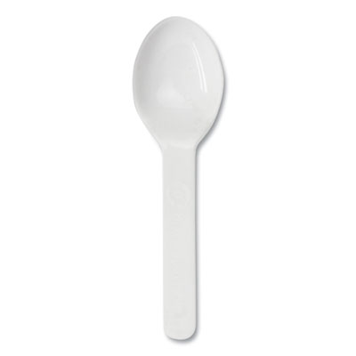 World Centric PLA Compostable Cutlery, Tasting Spoon, Plastic, 3", Light Beige, 3,000/Carton (SPCS3)