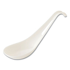 World Centric TPLA Bulk Cutlery, Asian Soup Spoon, Plastic, Light Beige, 500/Carton (SPTPAS)
